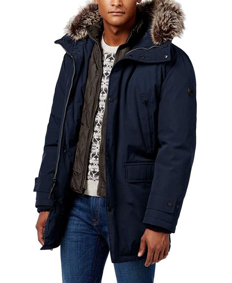 michael kors parka men bib|Michael Kors Men's Hooded Bib Snorkel Parka, Created for .